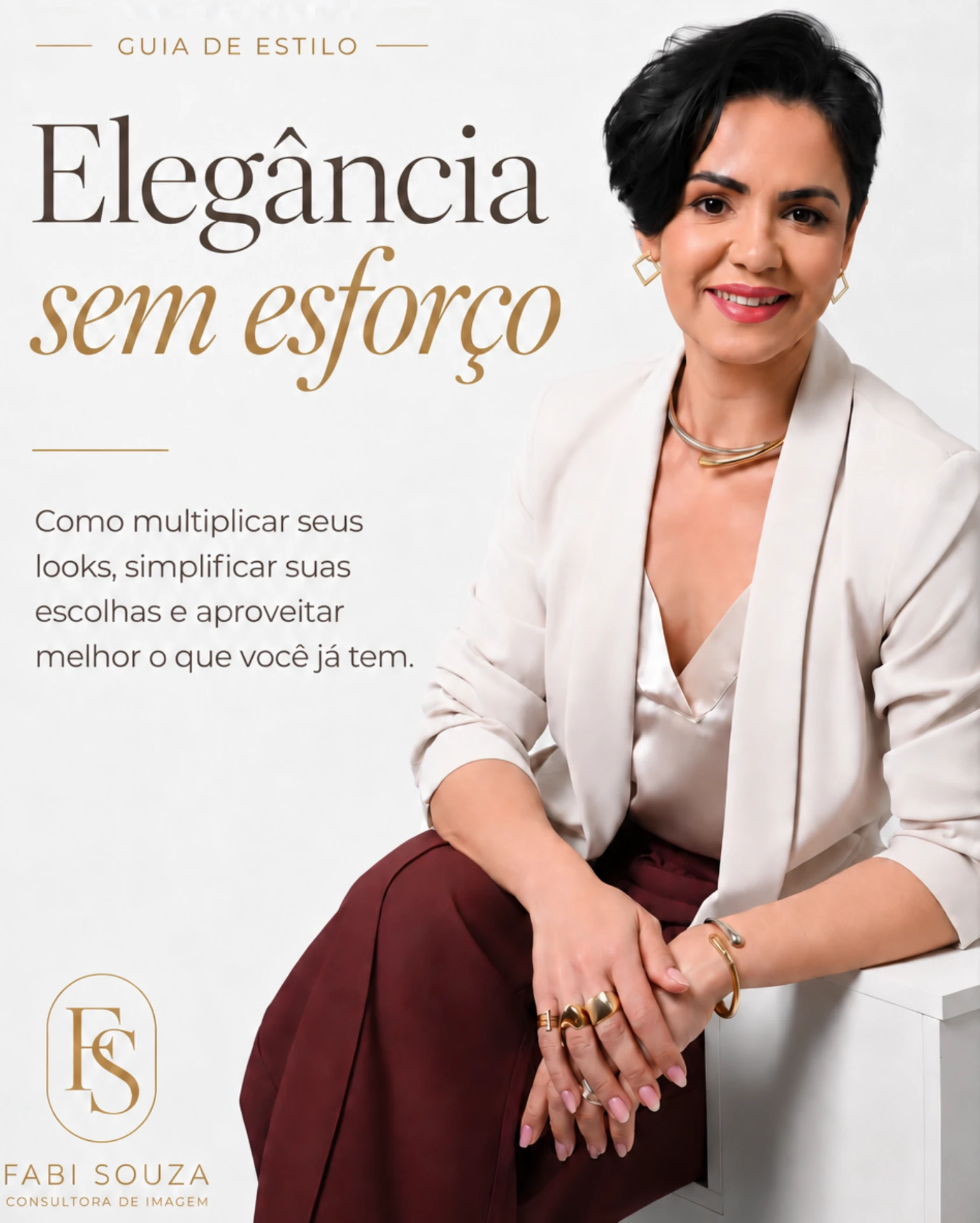 Capa oficial do manual Elegância sem esforço